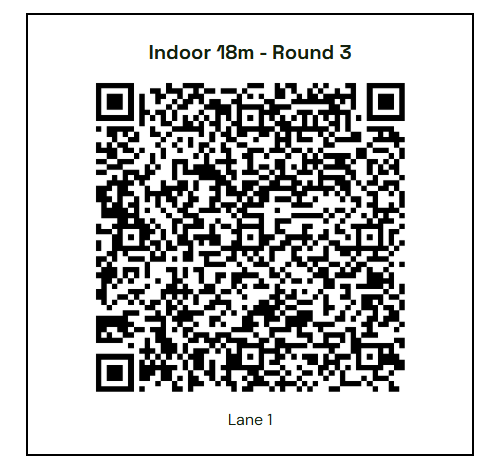 Printable QR code for a target